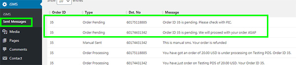 Configure Order Status WordPress iSMS E-Commerce Malaysia