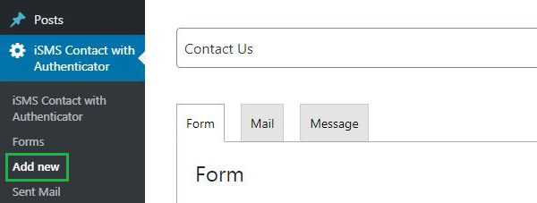 Configure WordPress iSMS Contact Form Authenticator Plugin Indonesia