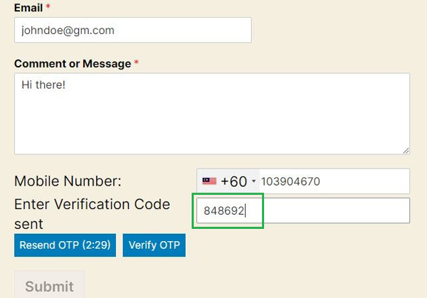 Configure WordPress iSMS Contact Form Authenticator Plugin Indonesia