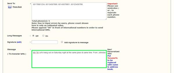 Compose Group Messaging in Bulk SMS Indonesia