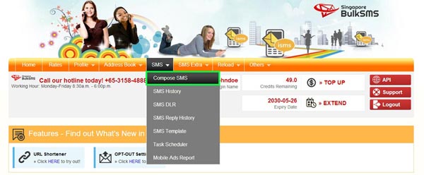 Compose Group Messaging in Bulk SMS Indonesia