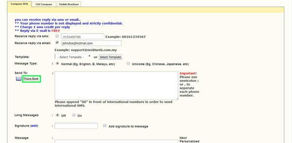 Compose Group Messaging in Bulk SMS Indonesia