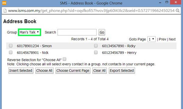 Compose Group Messaging in Bulk SMS Indonesia
