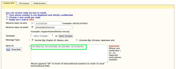 Compose Group Messaging in Bulk SMS Indonesia